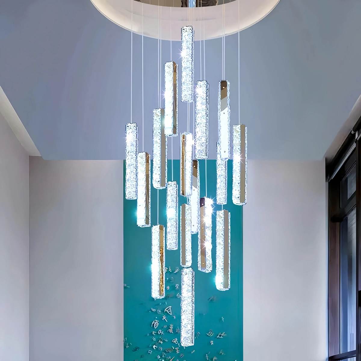 Nordic Crystal LED Chandelier – Crystal detail 45