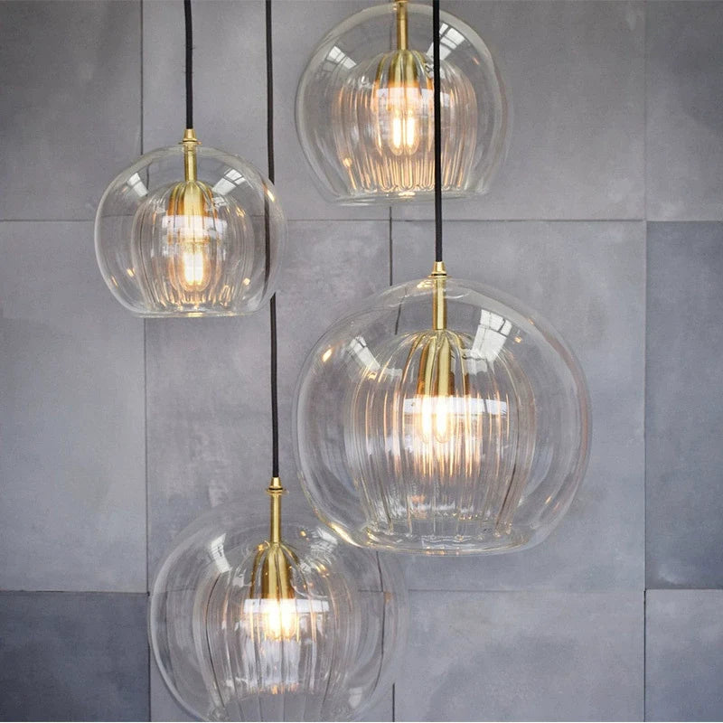 Nordic Glass Globe Pendant Light for Modern Interiors – Glass detail 13