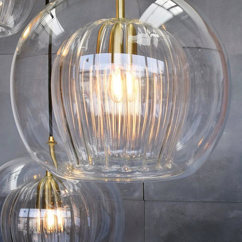 Nordic Glass Globe Pendant Light for Modern Interiors – Glass detail 14
