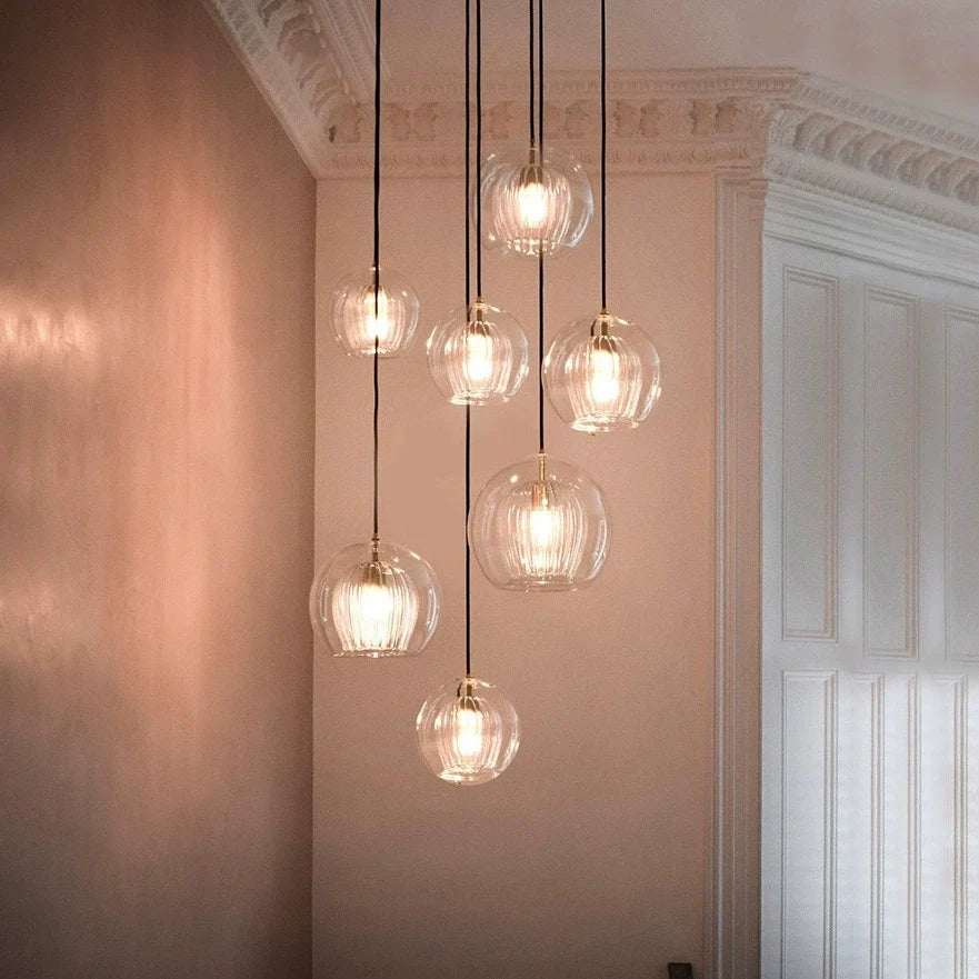 Nordic Glass Globe Pendant Light for Modern Interiors – Glass detail 12