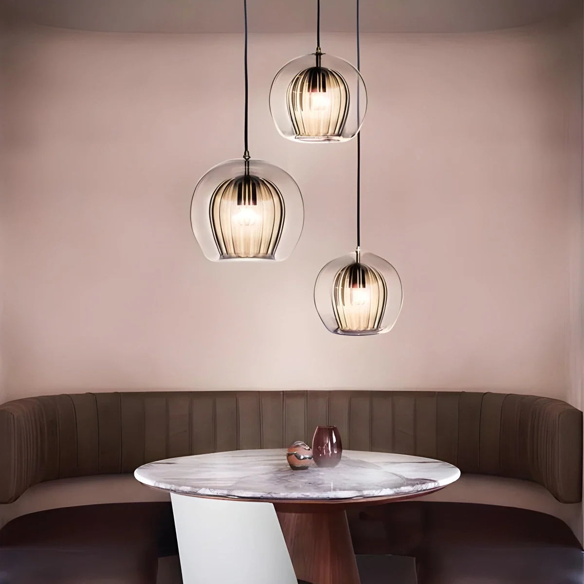 Nordic Glass Globe Pendant Light for Modern Interiors – Glass detail 24