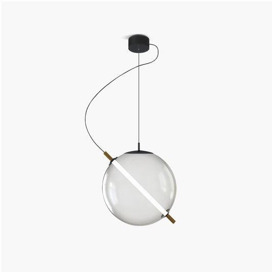 Nordic Round Glass Pendant & Table Light