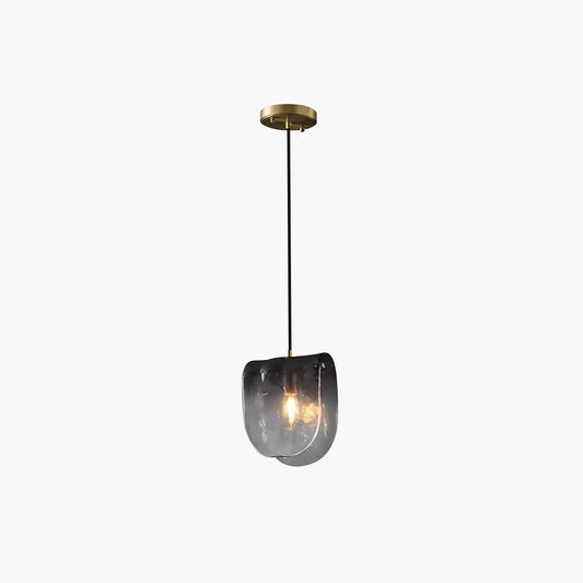 Modern Gradient Glass Pendant Light for Bedside