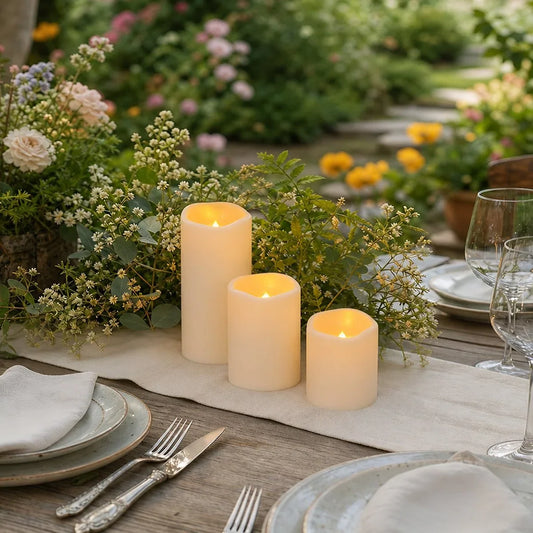 Outdoor Waterproof Flameless Candles 24 Pack × 6 Flameless Candle