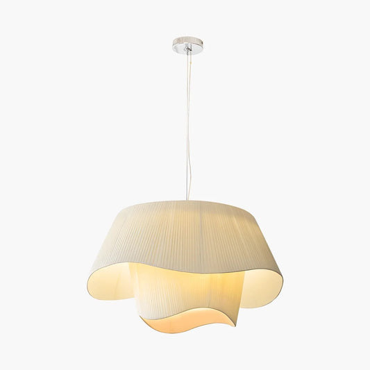 Pleated Fabric Drum Pendant Light for Modern Interiors