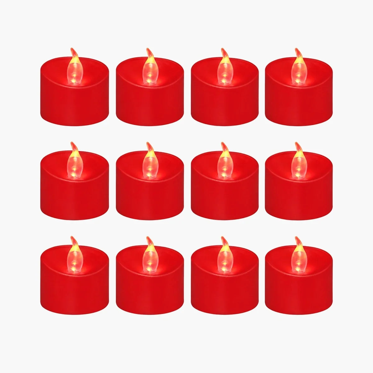 Red LED Flameless Candle Tealights 100 Pack × 18 Flameless Candle – detail 2
