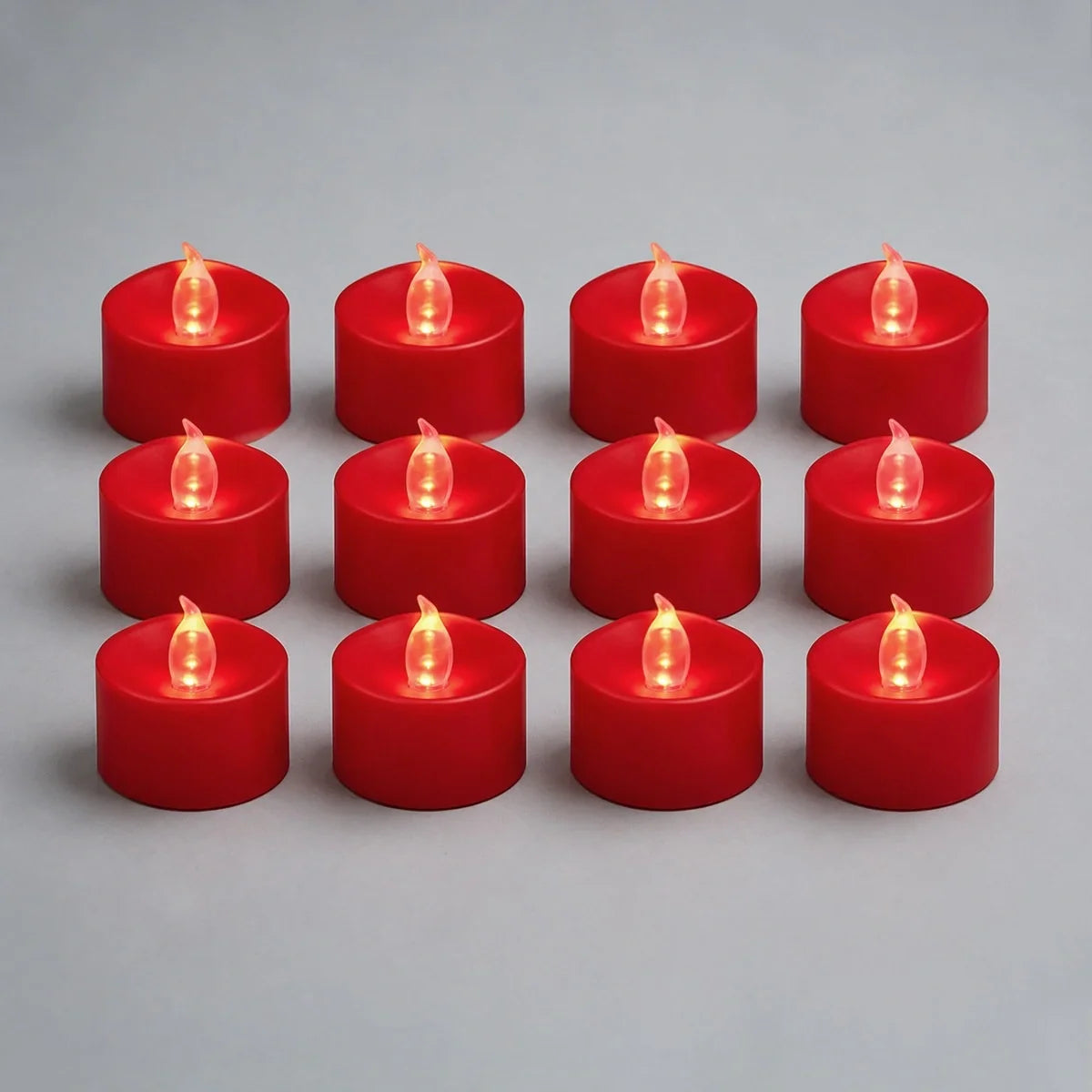 Red LED Flameless Candle Tealights 100 Pack × 18 Flameless Candle – detail 7