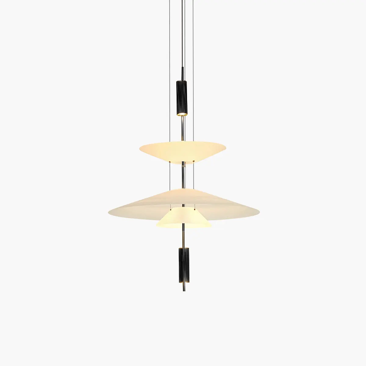 Layered Disc Iron Pendant Light for Dining Room