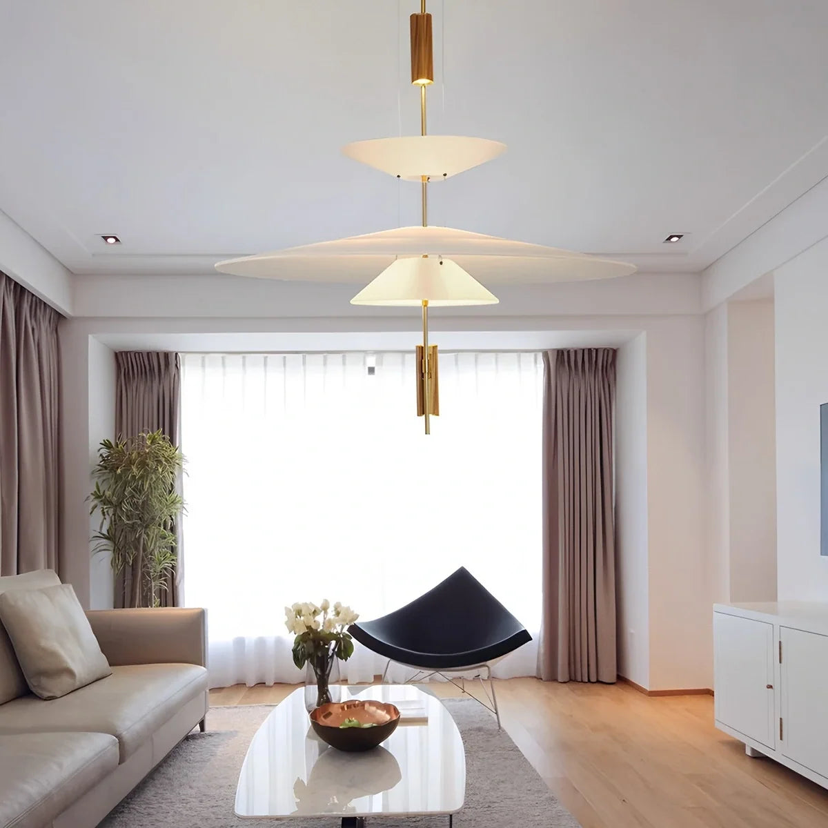 Layered Disc Iron Pendant Light for Dining Room – Iron detail 24