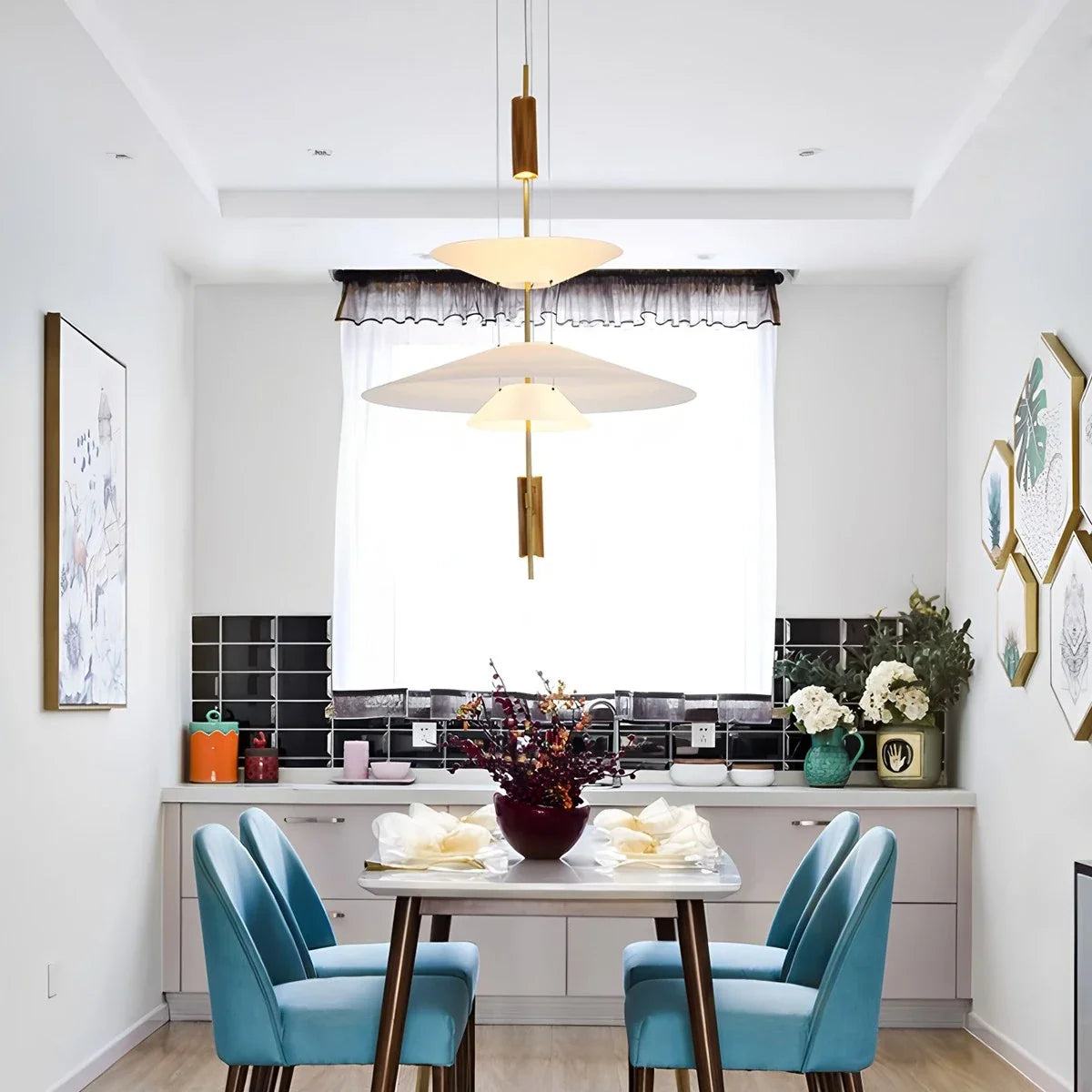 Layered Disc Iron Pendant Light for Dining Room – Iron detail 25