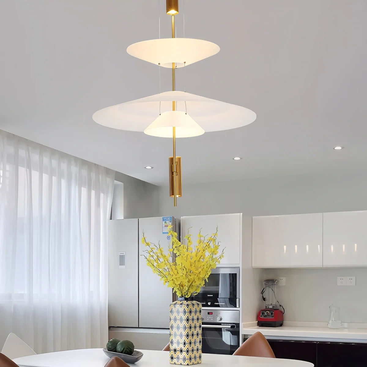 Layered Disc Iron Pendant Light for Dining Room – Iron detail 26