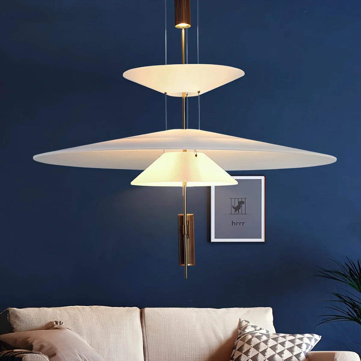 Layered Disc Iron Pendant Light for Dining Room – Iron detail 27