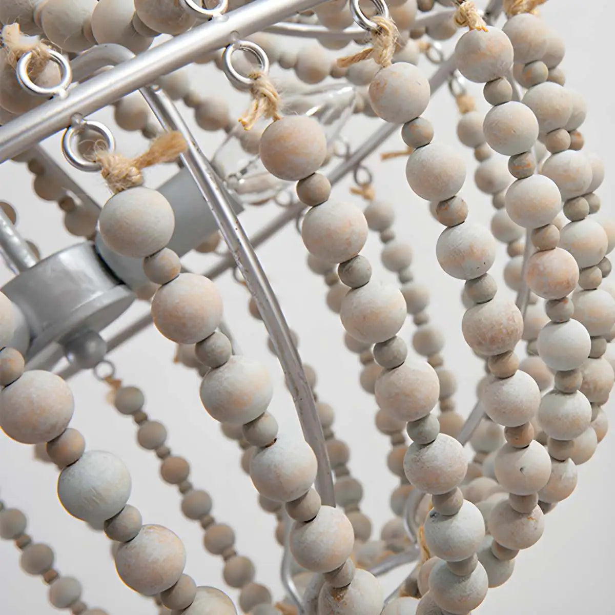 Retro Wooden Bead Chandelier for Dining Room – detail 53
