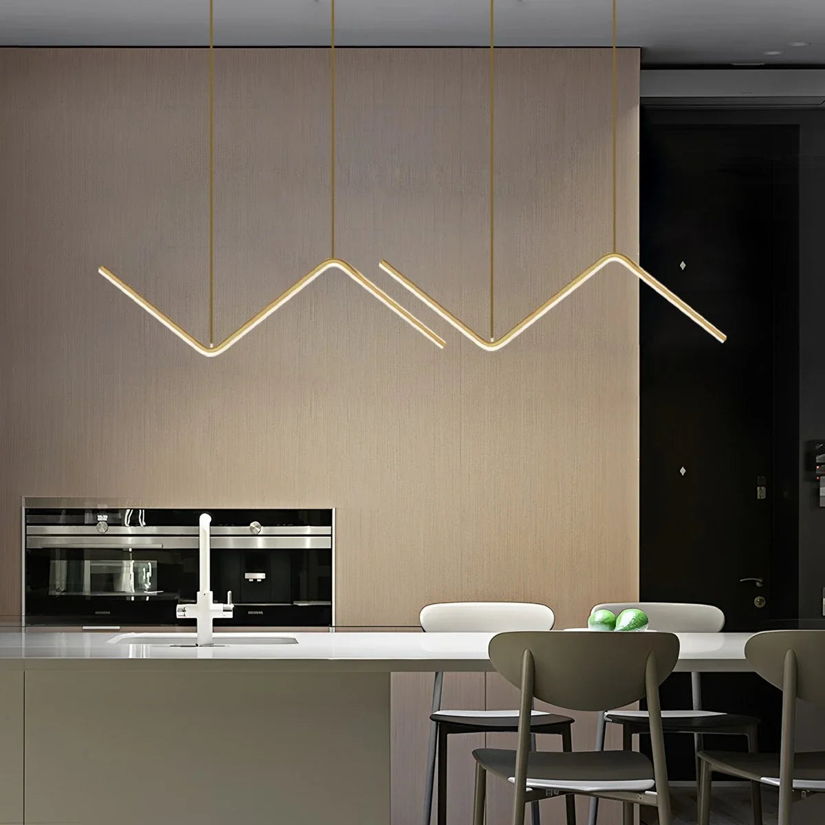 Serena Z-Shaped Pendant Light for Dining Room – detail 9