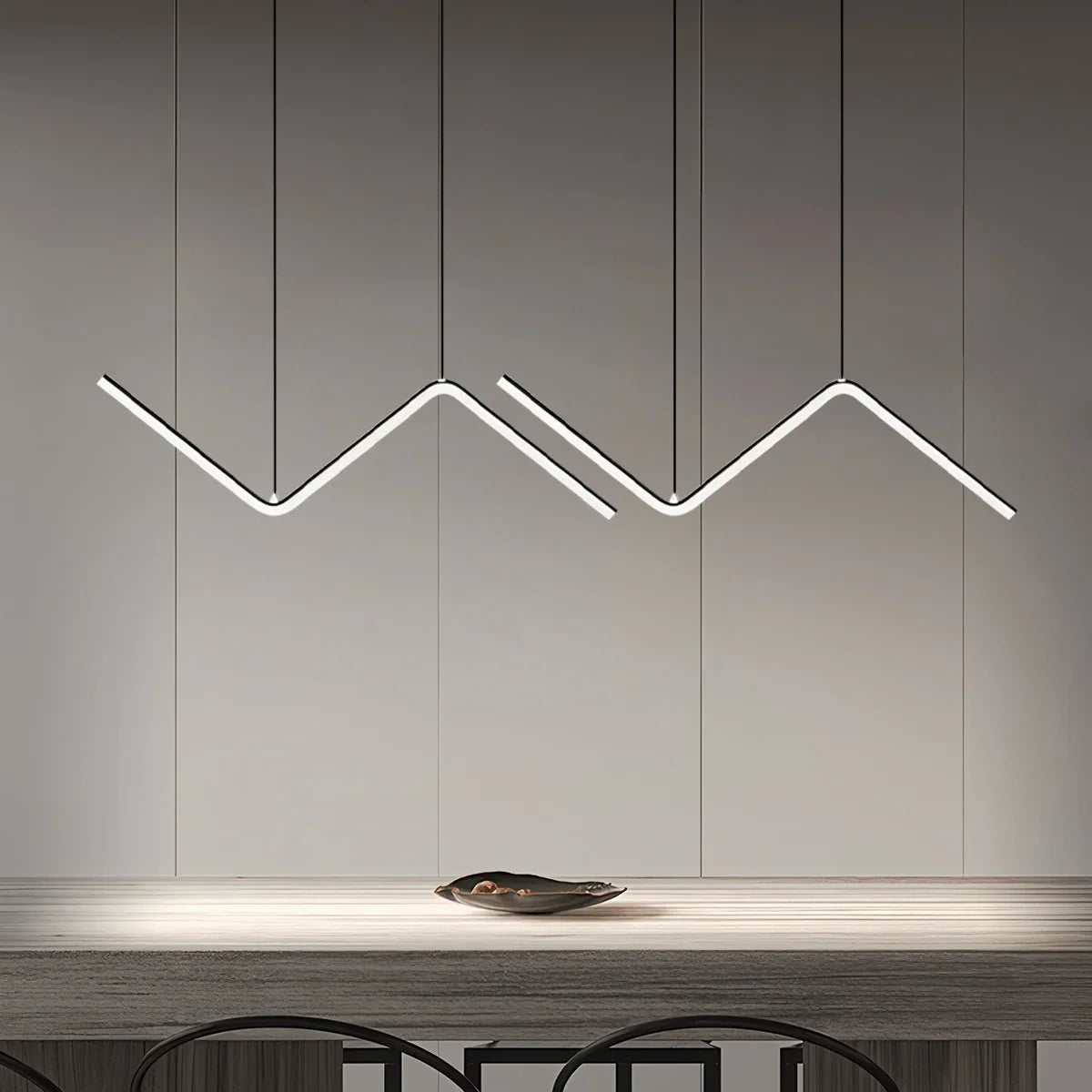 Serena Z-Shaped Pendant Light for Dining Room – detail 2
