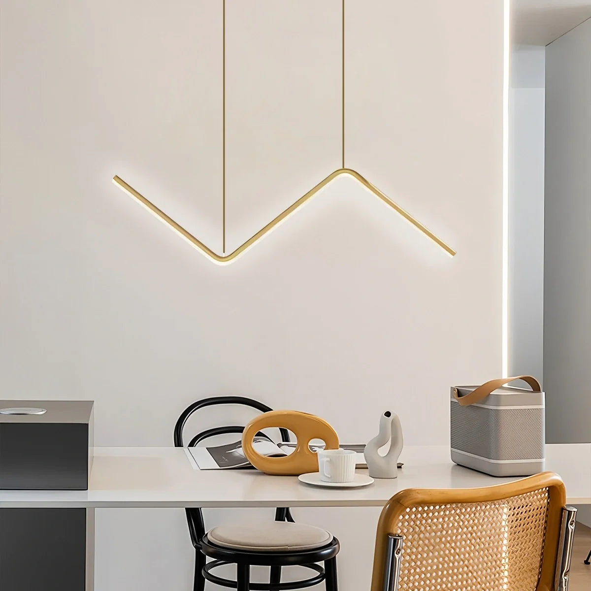 Serena Z-Shaped Pendant Light for Dining Room – detail 15