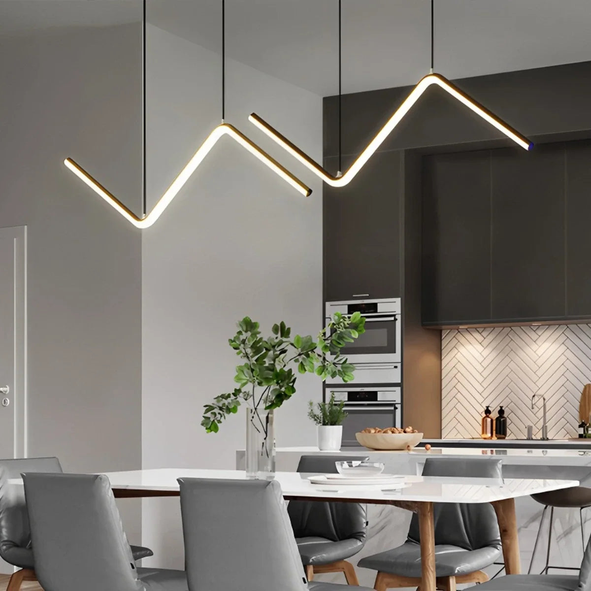 Serena Z-Shaped Pendant Light for Dining Room – detail 16