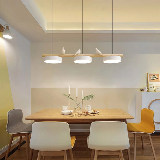 Modern Bird Perch Linear Chandelier for Dining Room