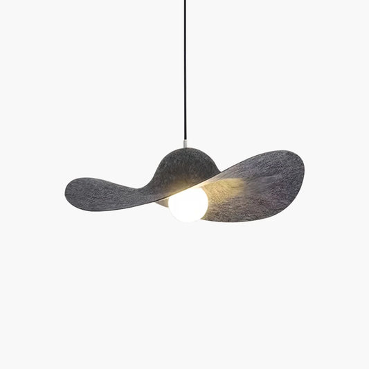 Straw Hat Acoustic Pendant Light for Dining Room