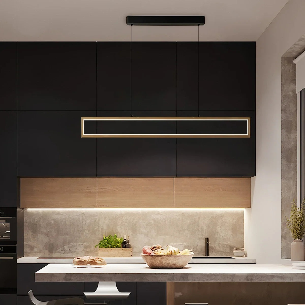 Vincent Matte Black Pendant Light for Dining Area – detail 2
