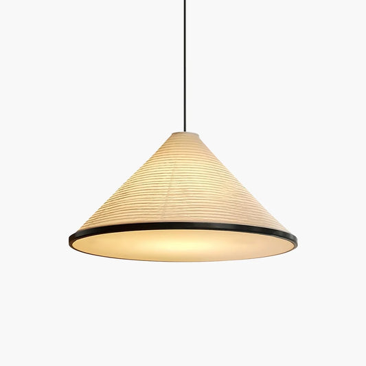 Washi Paper Hat Pendant Lamp for Dining Room