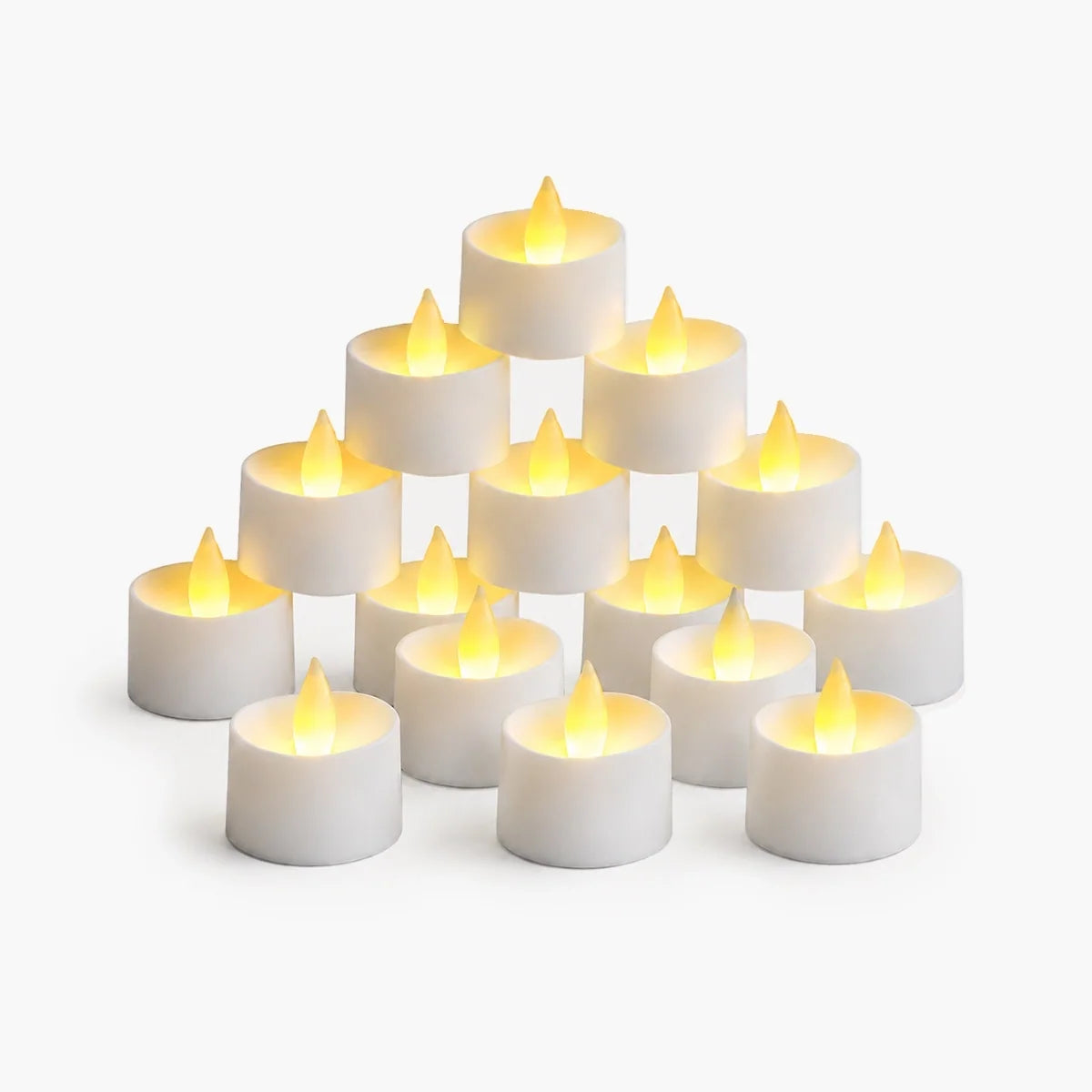 White Realistic Flameless LED Tea Lights 100 Pack × 18 – detail 2