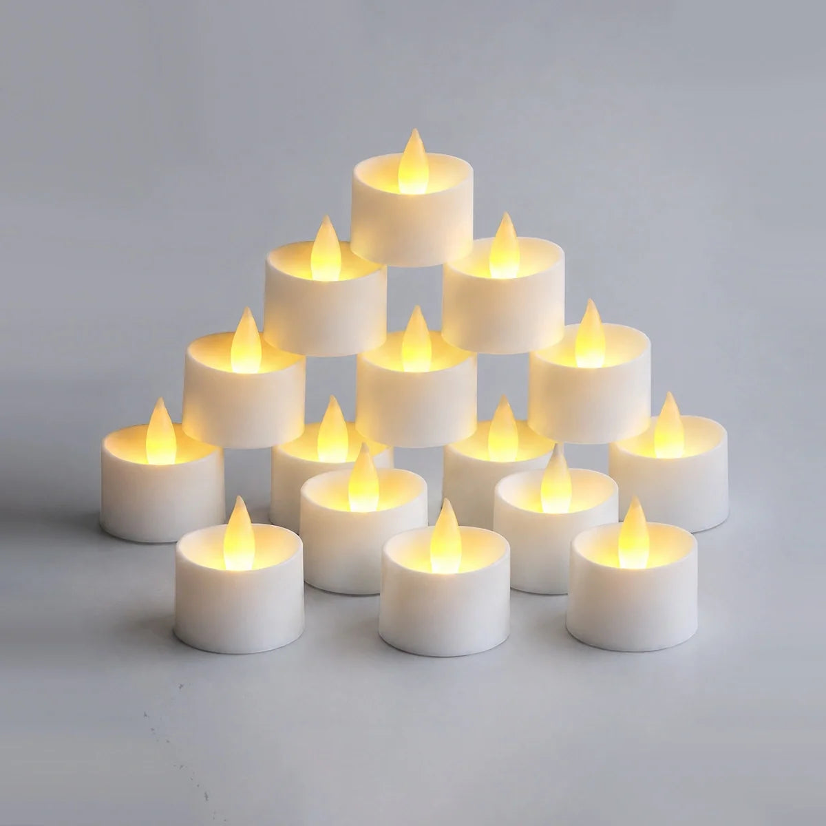 White Realistic Flameless LED Tea Lights 100 Pack × 18 – detail 7