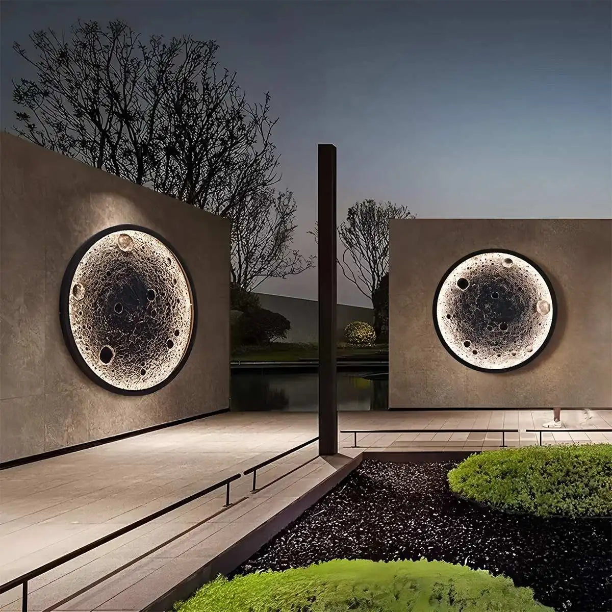 3D Relief Moon Decorative Wall Lamp – detail 6