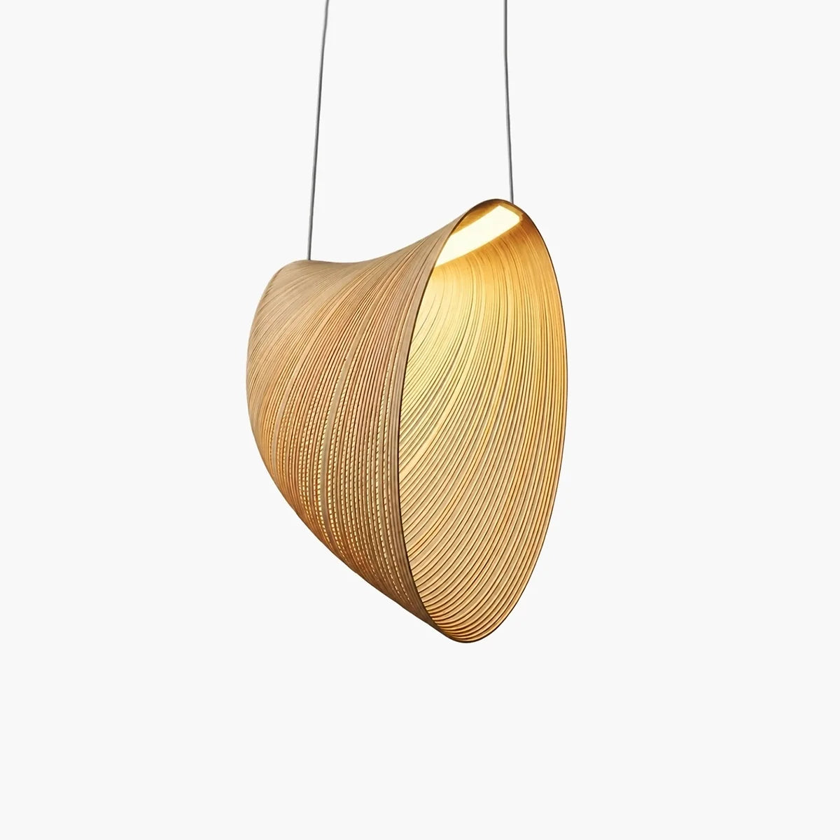 Art Irregular Wooden Deco Pendant Light – detail 2