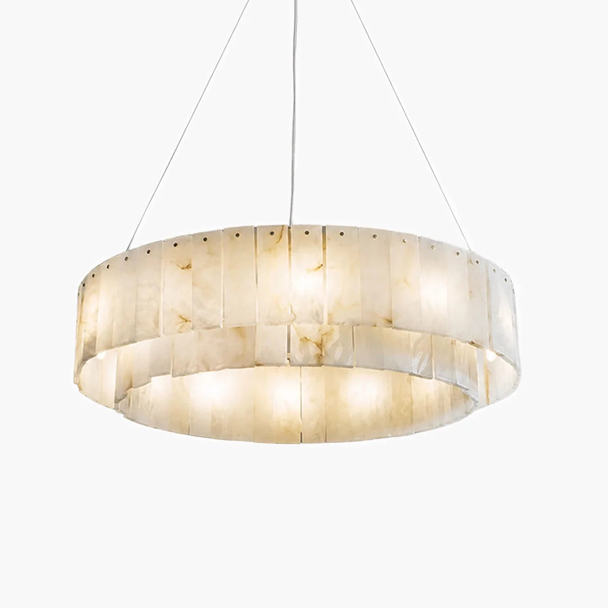 Brendra Alabaster Round Chandelier