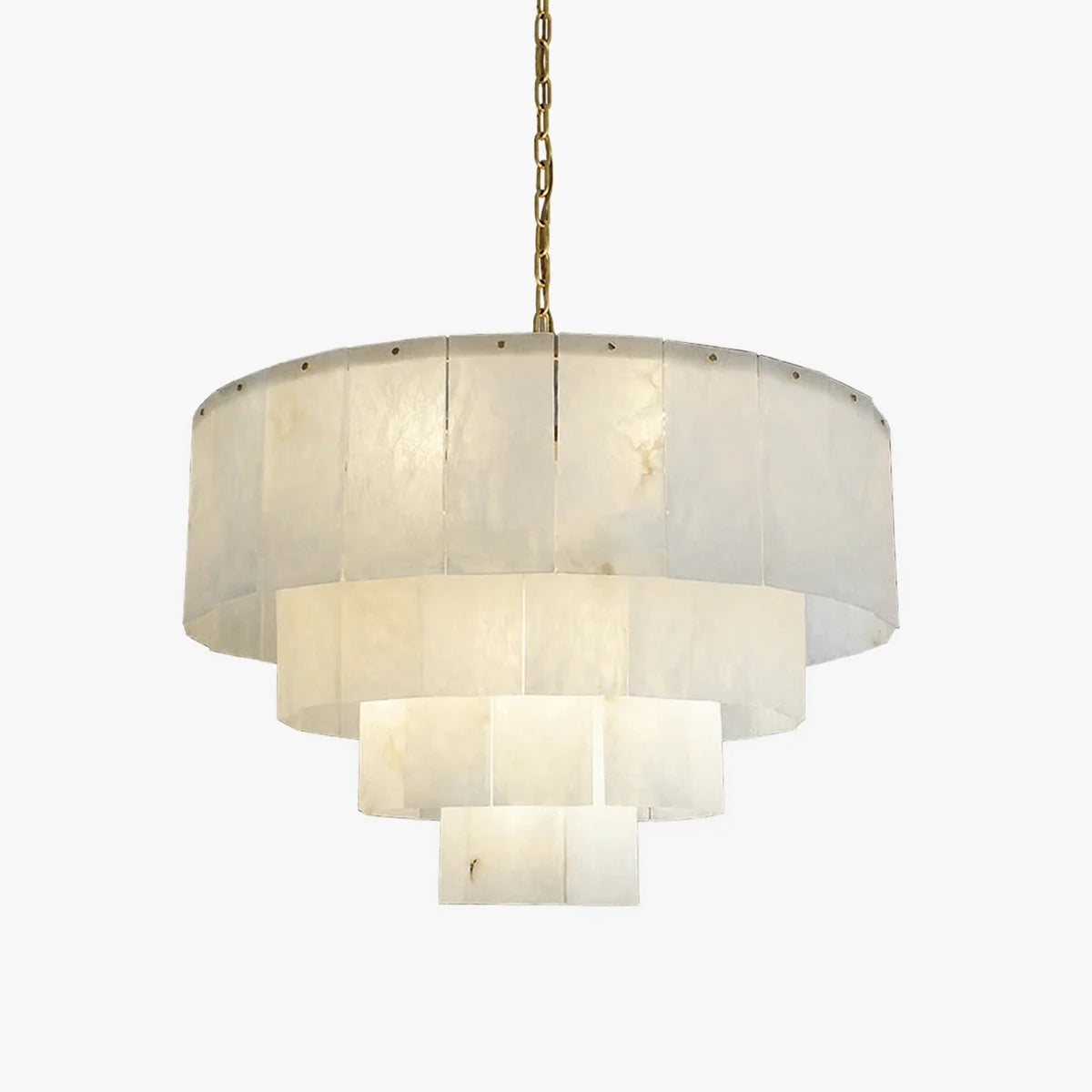 Brendra Classic Alabaster Multi-Layer Round Chandelier