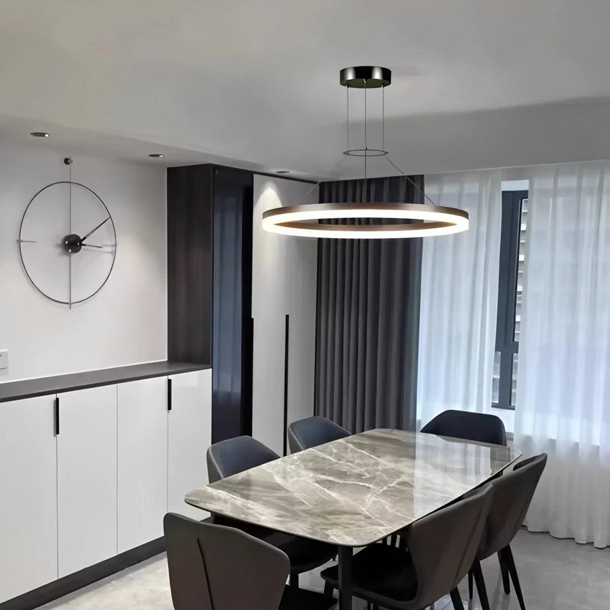 Circular Led Pendant Light for Living Room Kitchen – detail 7