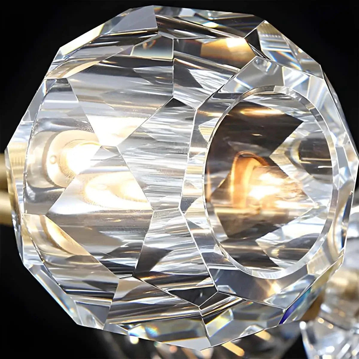 Crystal Ball Round Cluster Chandelier – Crystal detail 44