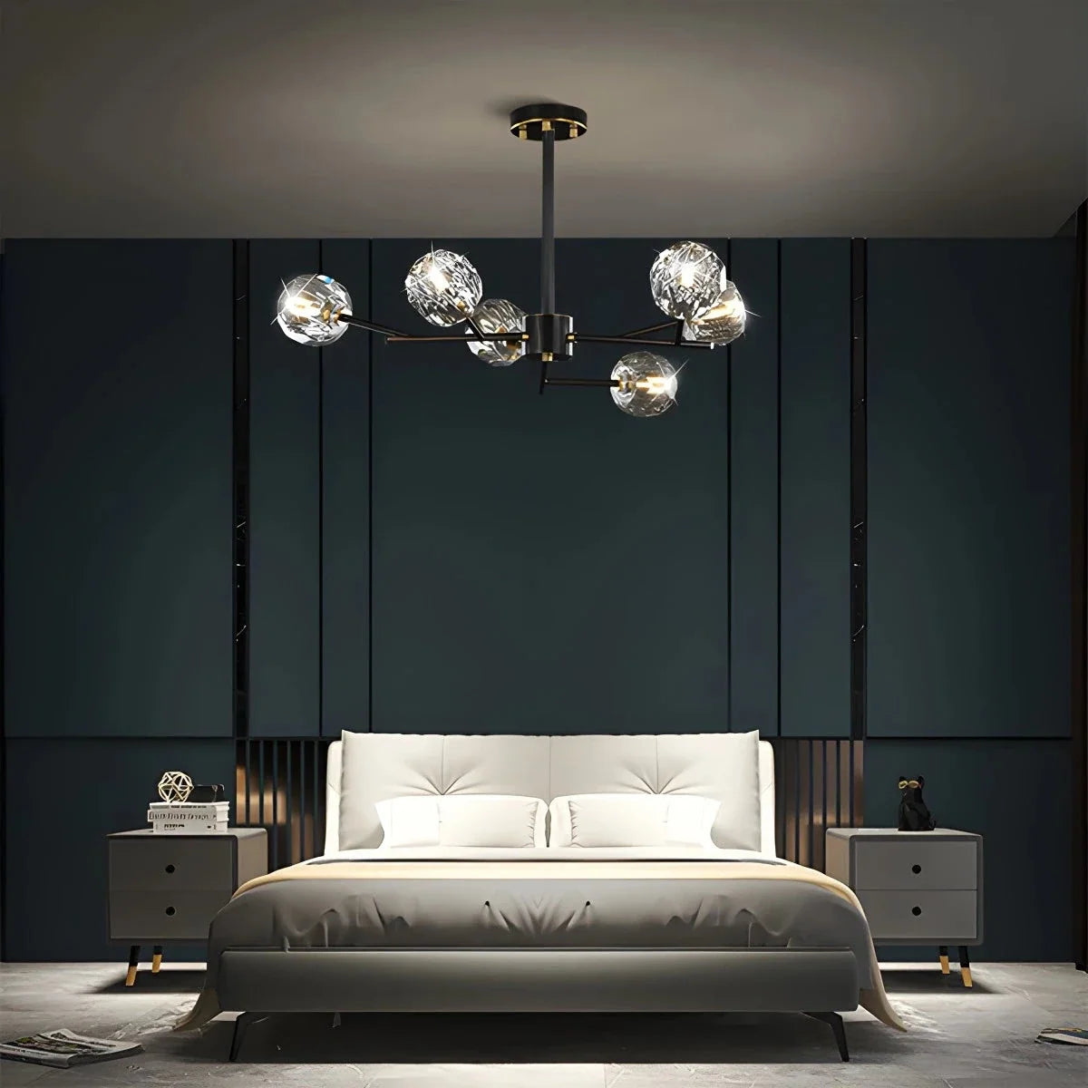 Crystal Ball Round Cluster Chandelier – Crystal detail 29