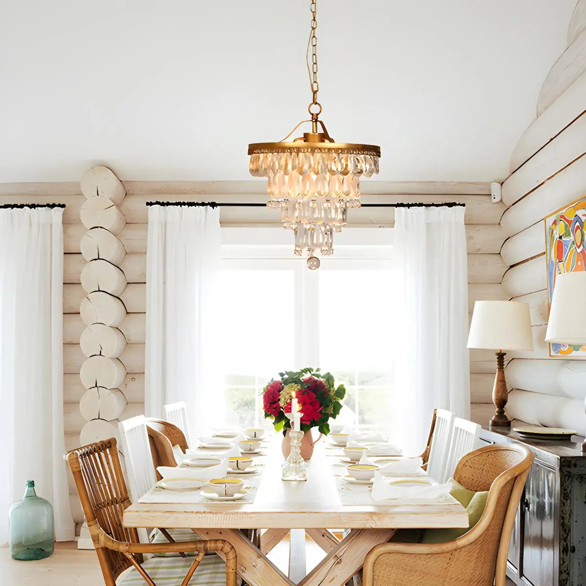 Droplet Crystal Chandelier for Dining Room – Crystal detail 12
