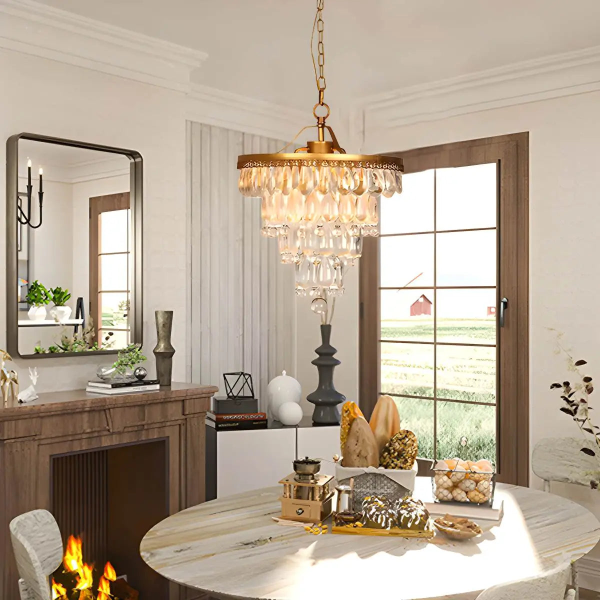 Droplet Crystal Chandelier for Dining Room – Crystal detail 13
