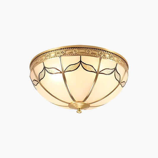 European Retro Glass Ceiling Light