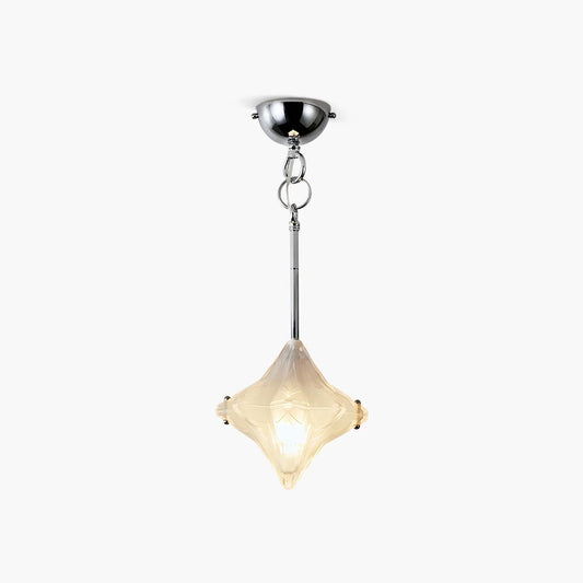 French Murano Star Glass Pendant Light