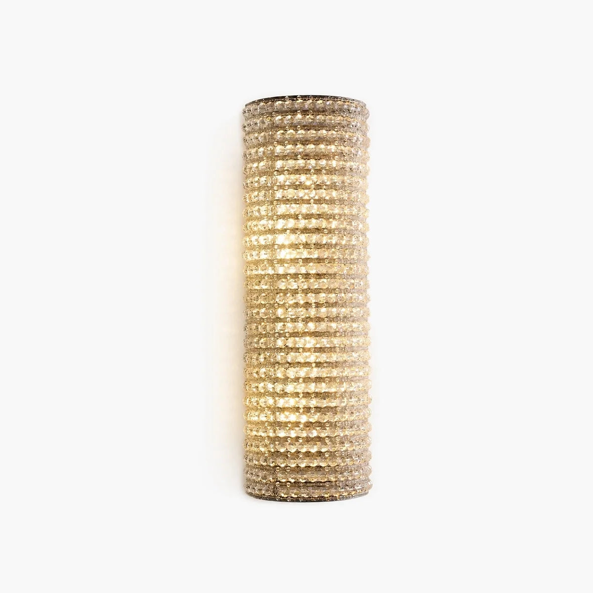 Halo Clear Crystal Beads Wall Sconce