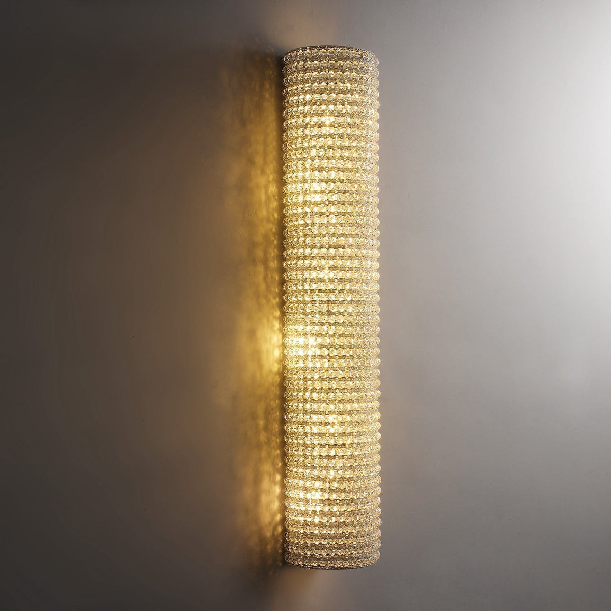 Halo Clear Crystal Beads Wall Sconce – Crystal detail 5