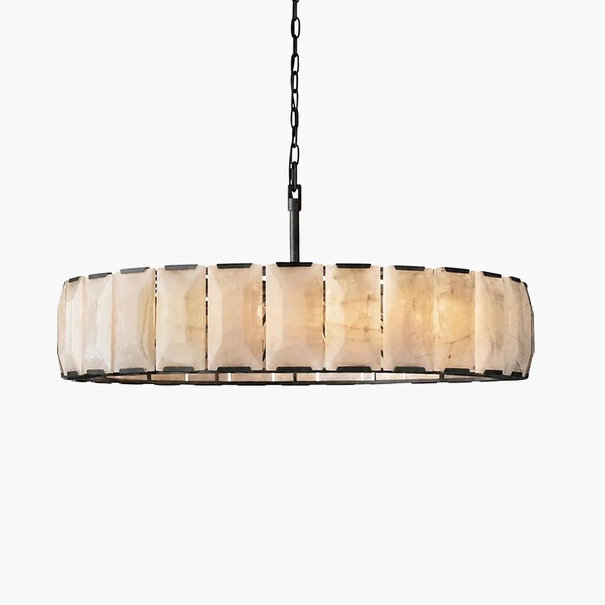 Harlow Calcite Round Chandelier