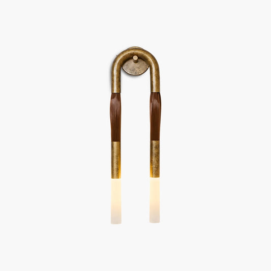 Horsehair U-Shaped Wall Lamp