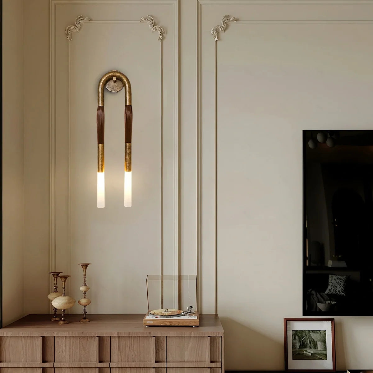 Horsehair U-Shaped Wall Lamp – detail 2