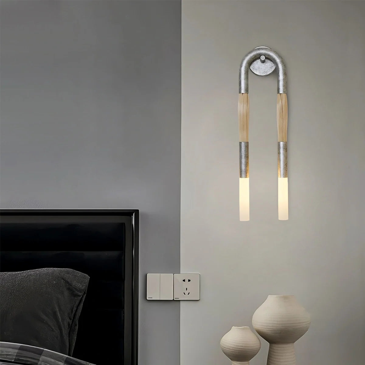 Horsehair U-Shaped Wall Lamp – detail 10