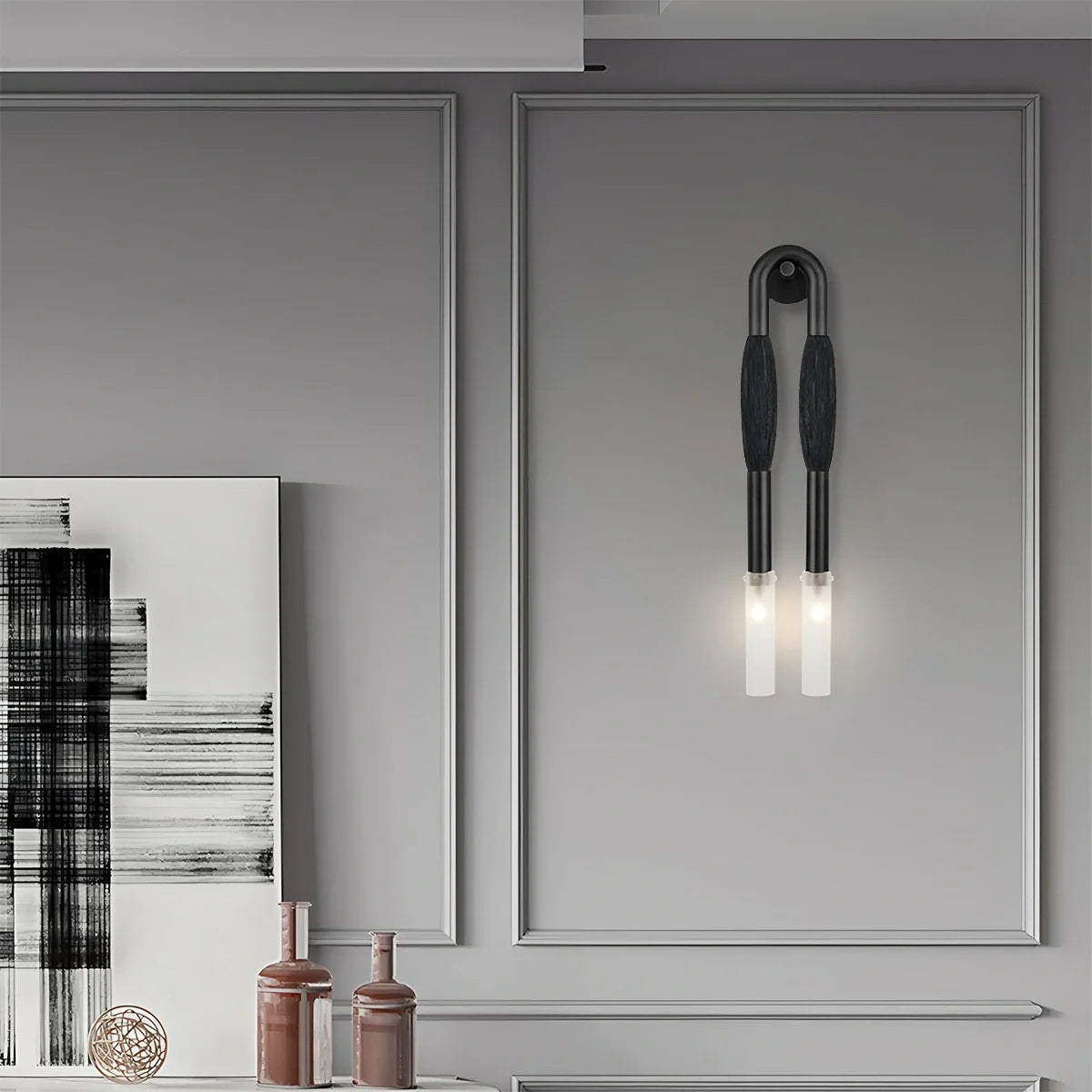 Horsehair U-Shaped Wall Lamp – detail 13