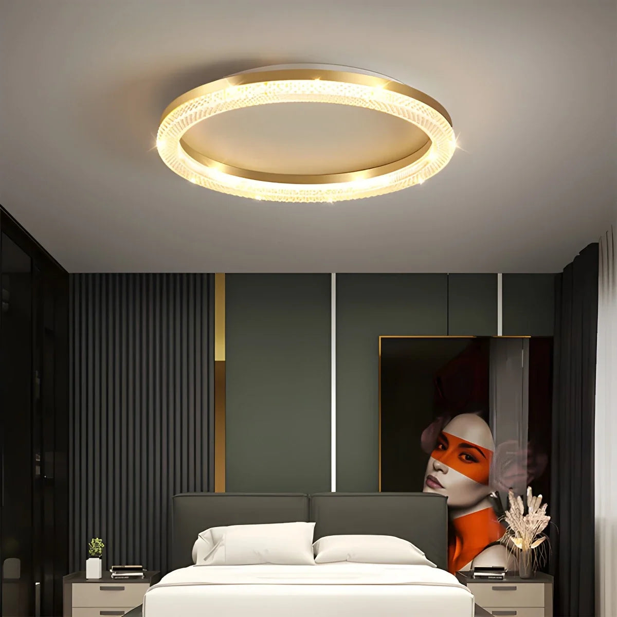 Light Circular Crystal Ceiling – Crystal detail 4