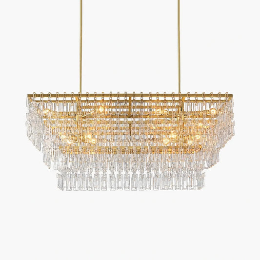 Marigan Tier K9 Crystal Rectangle Chandelier