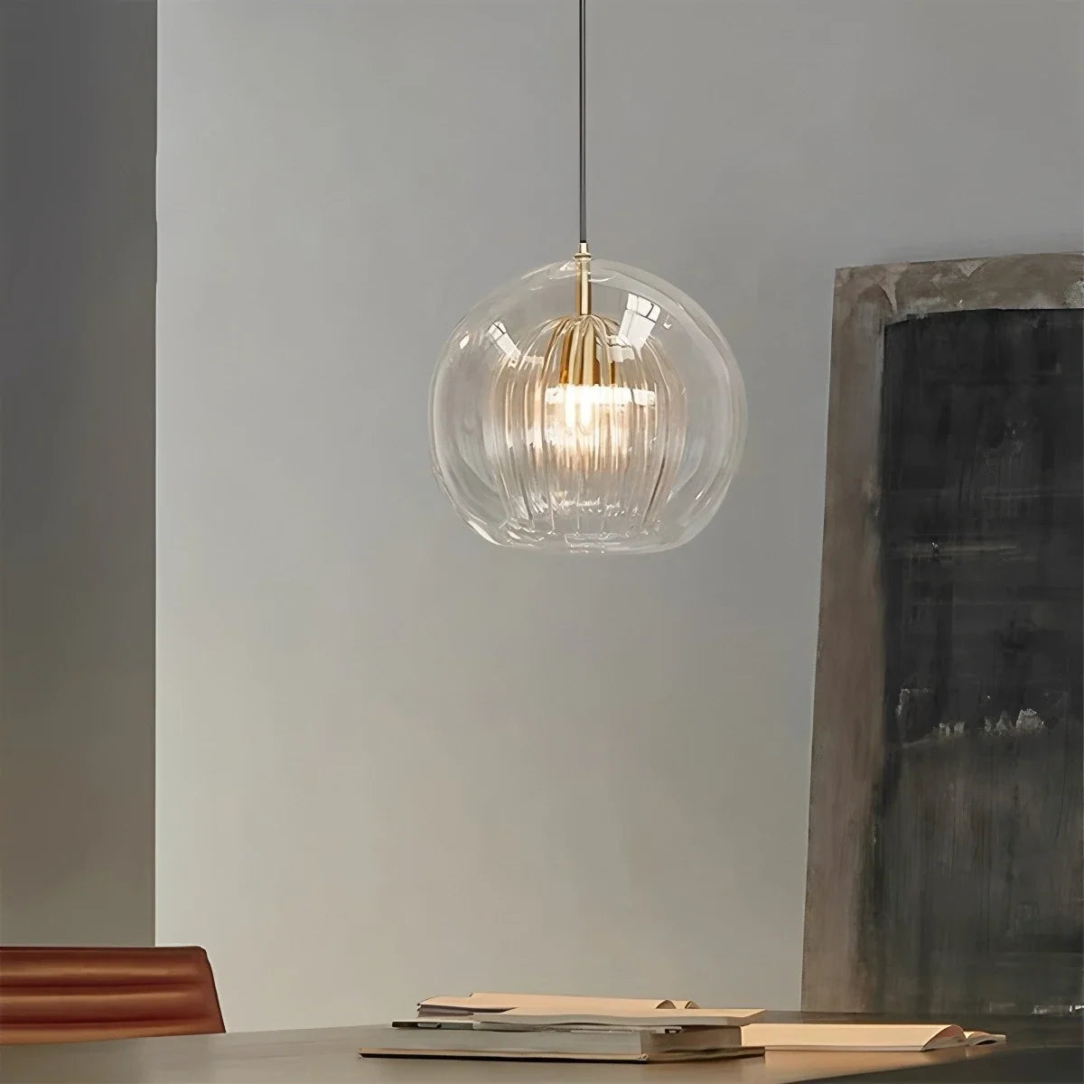 Nordic Glass Globe Pendant Light for Modern Interiors – Glass detail 8