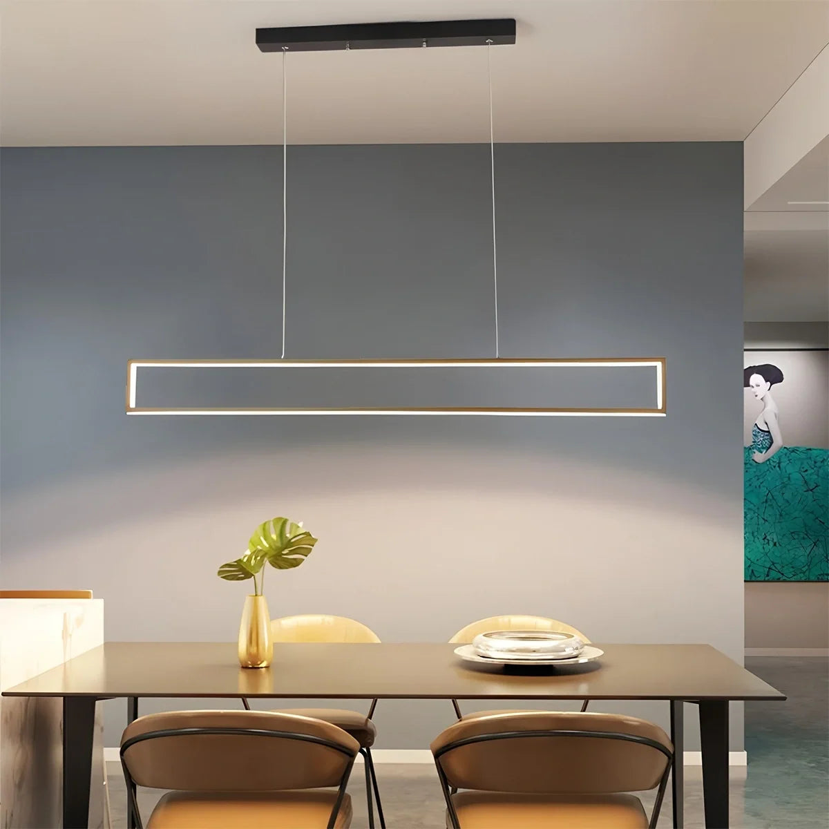 Vincent Matte Black Pendant Light for Dining Area – detail 7
