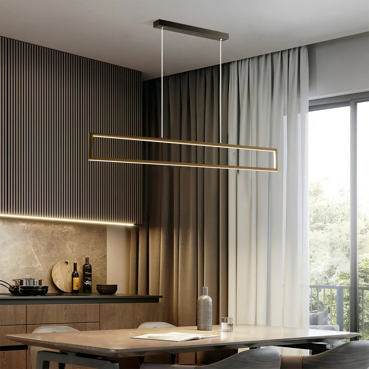 Vincent Matte Black Pendant Light for Dining Area – detail 9